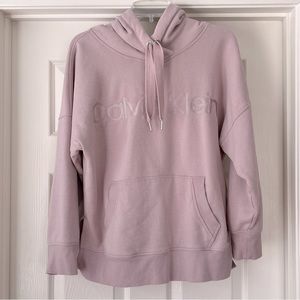 Calvin Klein blush pink hoodie, M